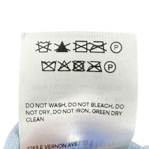 REFORMATION Jessy Dress Smocked Midi Dress Mineral Blue Women's Size 0 Boho Chic - Picture 8 of 9